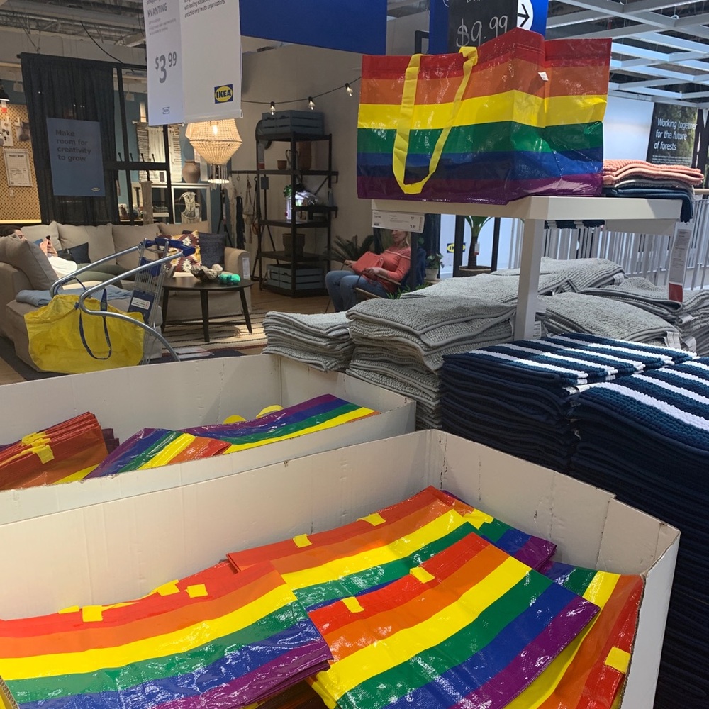 Limited Edition LGBTQ+ KVANTING Ikea bag.